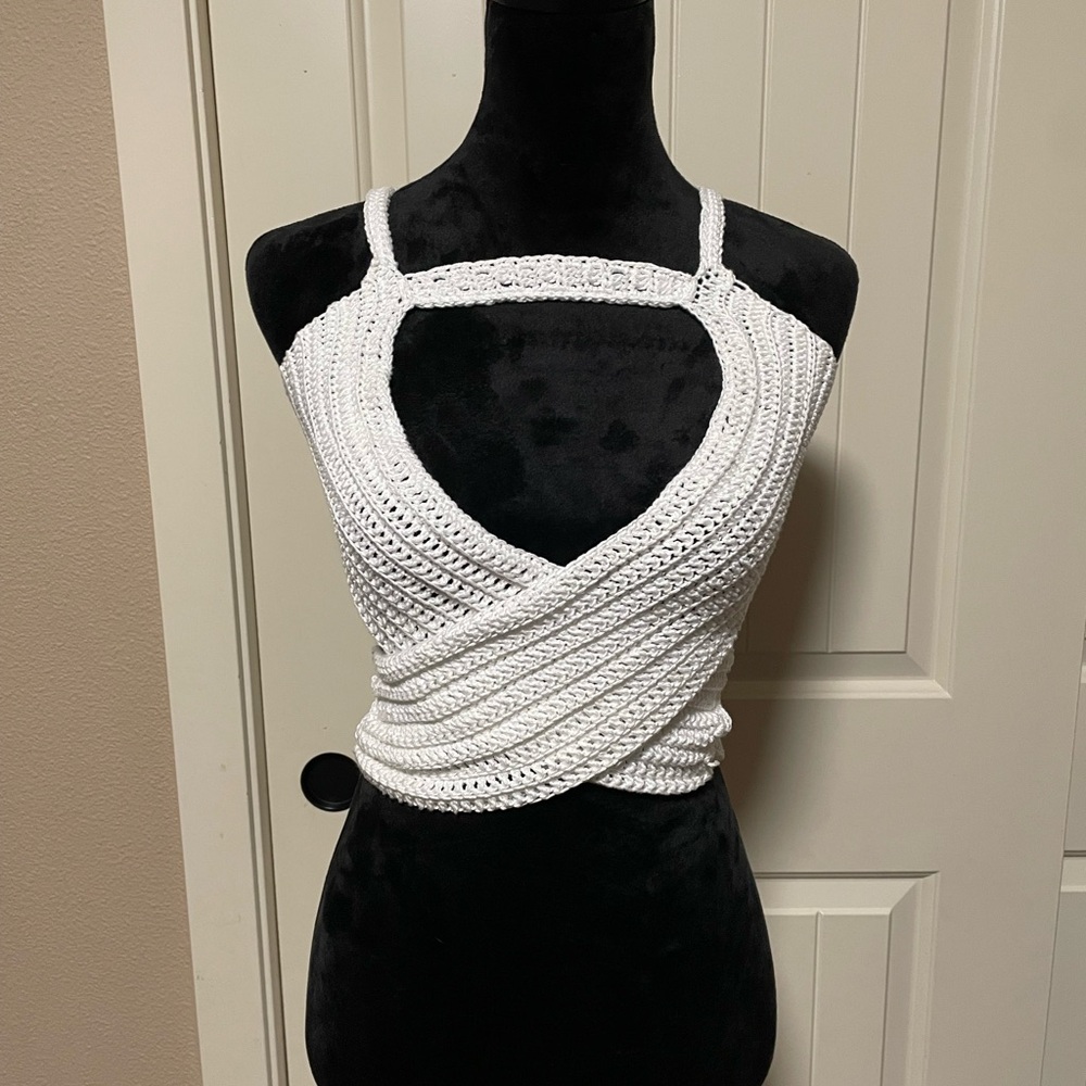 Sexy crochet crop top